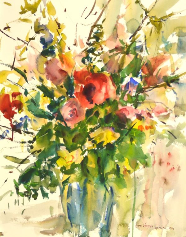 4460 Easter Bouquet, Original Watercolor Painting by Eric Wiegardt AWS-DF, NWS