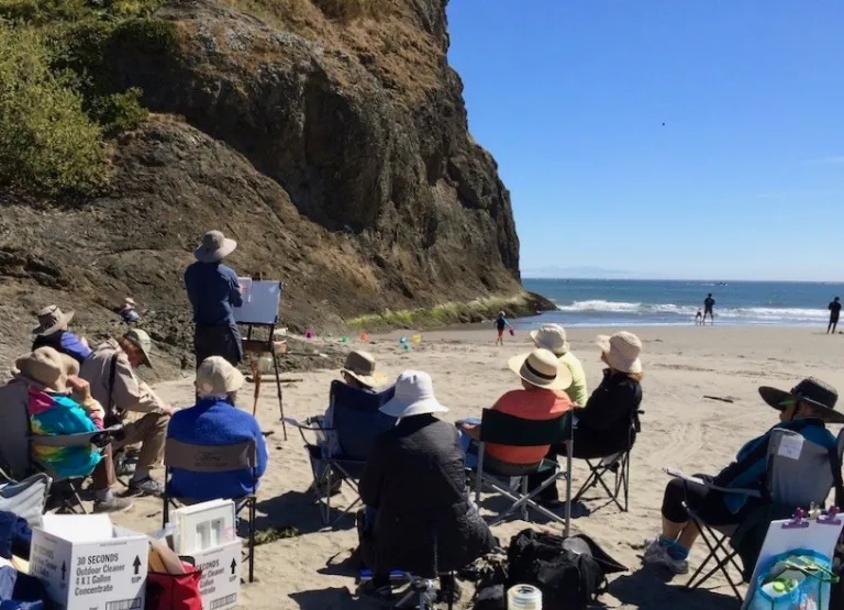 Eric Wiegardt AWS-DF, NWS teaching a Plein Air Workshop