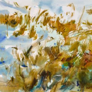4515 Marsh Grass, Original Watercolor Painting by Eric Wiegardt AWS-DF, NWS