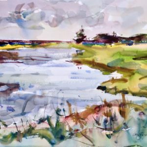 4499 Cape D Lagoon, Original Watercolor Painting by Eric Wiegardt AWS-DF, NWS