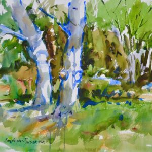4509 Dappled Light, Original Watercolor Painting by Eric Wiegardt AWS-DF, NWS