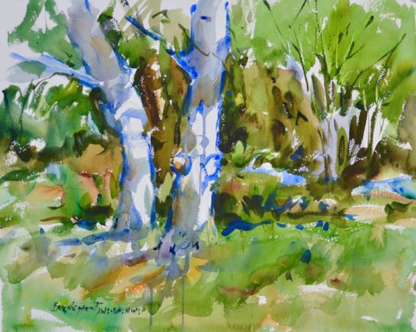 4509 Dappled Light, Original Watercolor Painting by Eric Wiegardt AWS-DF, NWS