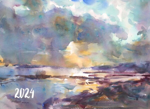 2024 Eric Wiegardt Art Wall Calendar cover, by Eric Wiegardt AWS-DF, NWS