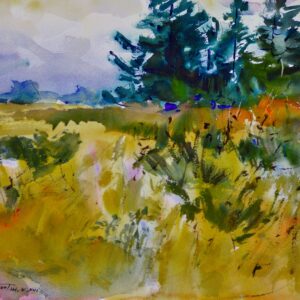 4571 Northwest Gold, Original Watercolor Painting by Eric Wiegardt AWS-DF, NWS