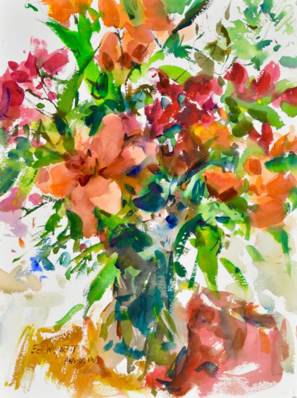 3857 Bouquet, Original Watercolor Painting by Eric Wiegardt AWS-DF, NWS