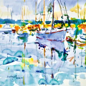 4574 Port Townsend Afternoon, Original Watercolor Painting by Eric Wiegardt AWS-DF, NWS