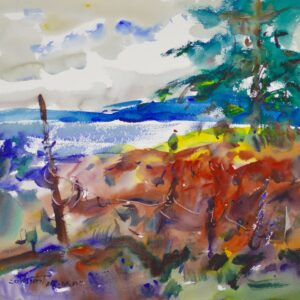 44575 Oysterville Summer, Original Watercolor Painting by Eric Wiegardt AWS-DF, NWS