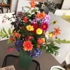 2023-08 Floral Paint-Along visual reference