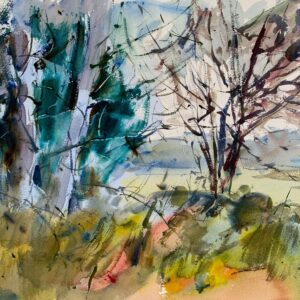 2022-12 PAL Woodland, Original Watercolor Painting by Eric Wiegardt AWS-DF, NWS