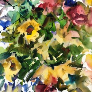 2023-05 PAL Floral, Original Watercolor Painting by Eric Wiegardt AWS-DF, NWS