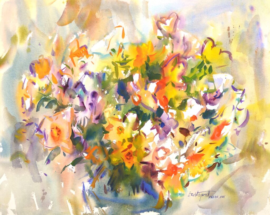 4352 Spring Bouquet, Original Watercolor Painting by Eric Wiegardt AWS-DF, NWS