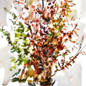 4525 Winter Bouquet, Original Watercolor Painting by Eric Wiegardt AWS-DF, NWS