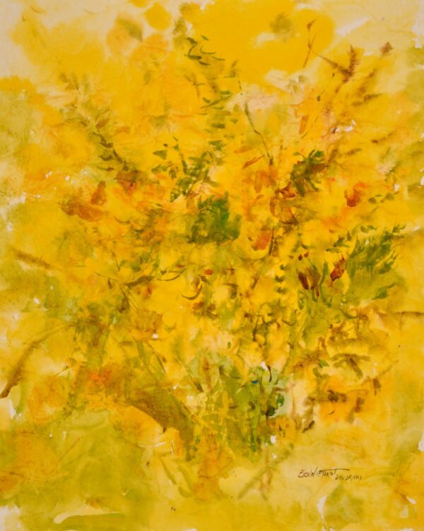 4601 Scotch Broom, Original Masa Watercolor Painting by Eric Wiegardt AWS-DF, NWS