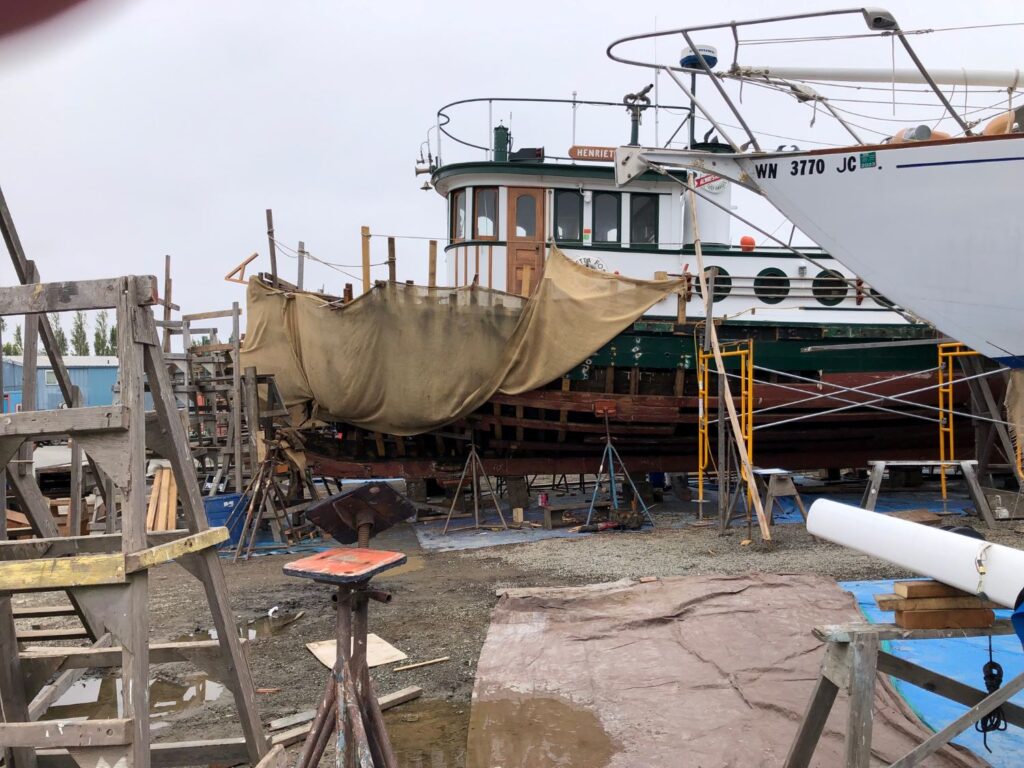 Port Townsend Repair, Painting reference for Eric Wiegardt AWS-DF, NWS