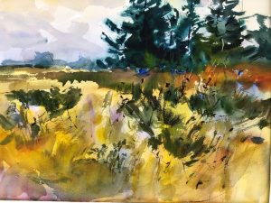 2023-04 PAL Landscape, Original Watercolor Painting by Eric Wiegardt AWS-DF, NWS